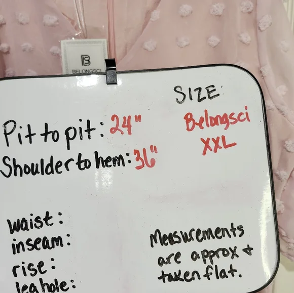 💚 3/$10 Belongsci Pink Textured Dress Size XXL - Picture 11 of 11